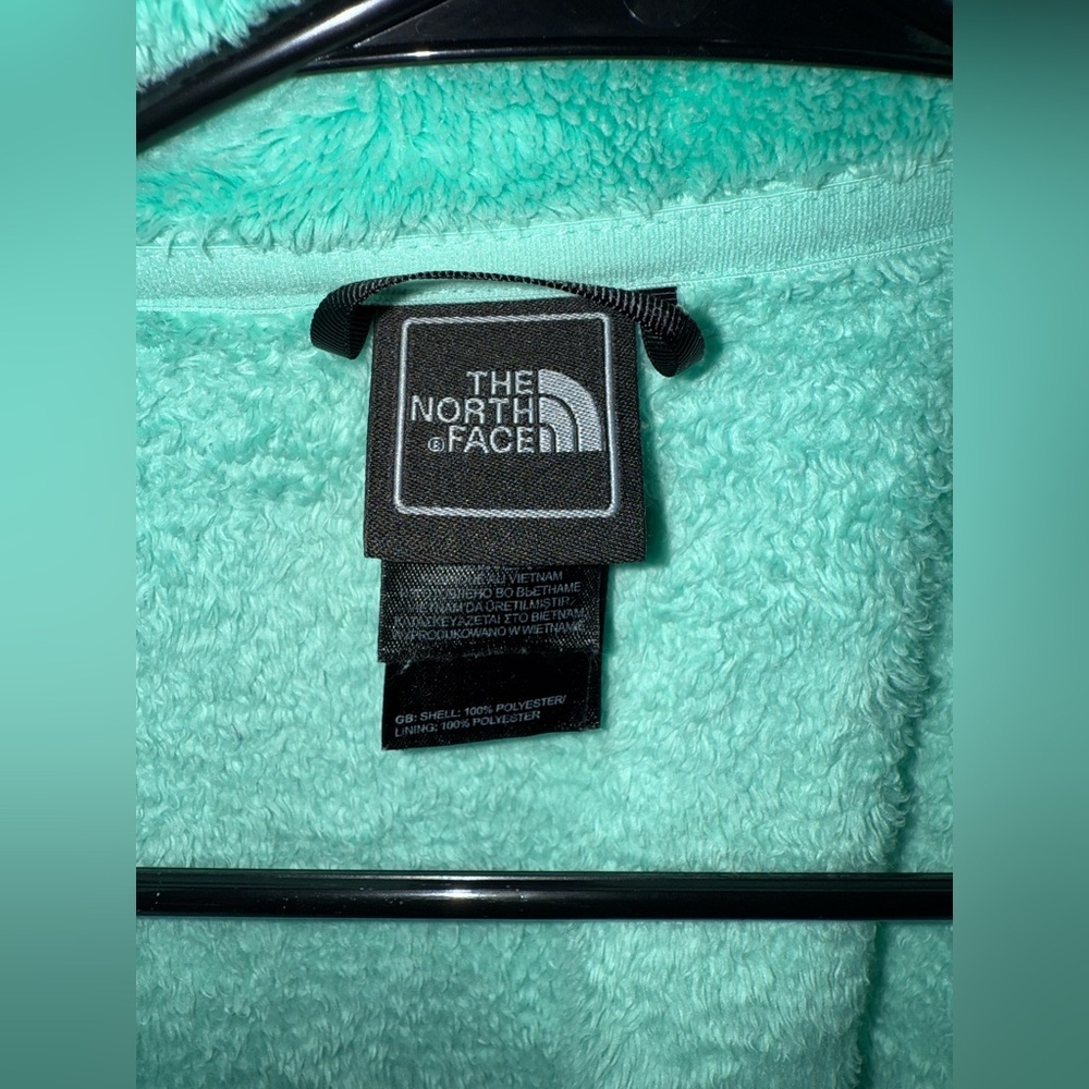 The North Face Osito Fleece Jacket Mint Green Full Zip Women’s M Cozy - Picture 5 of 6